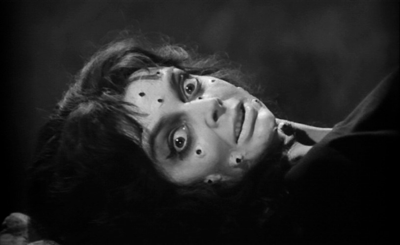 Barbara Steele as the revived witch in BLACK SUNDAY