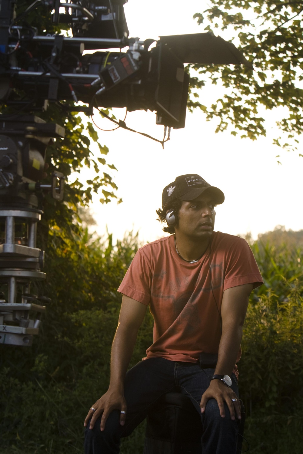 M. Night Shyamalan on location for THE HAPPENING