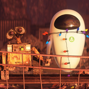 Wall-E and Eve - romantic robots