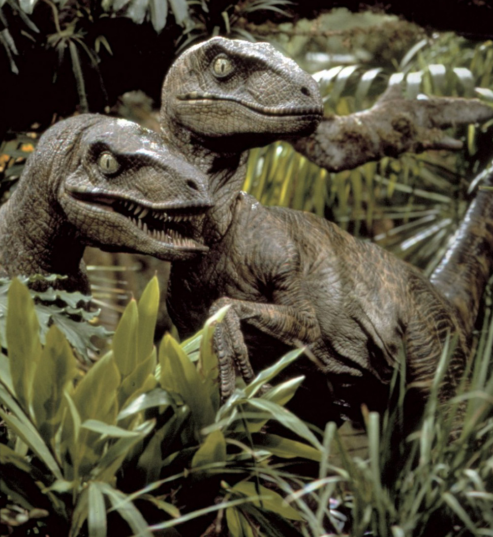 Stan Winston's live-action raptors from JURASSIC PARK