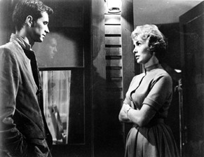 Anthony Perkins with Janet Leigh in PSYCHO