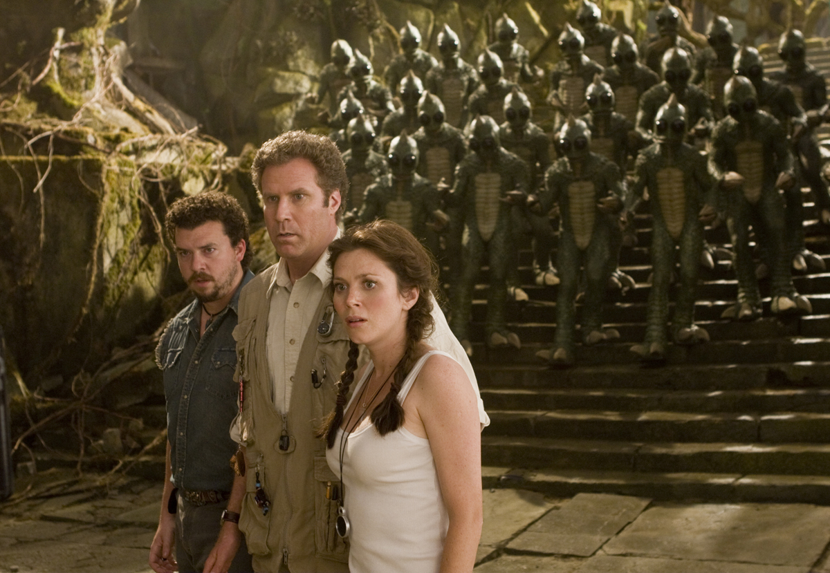 Will Ferrell (center) in LAND OF THE LOST