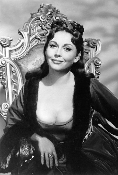 THE RAVEN: a publicity still of Hazel Court, who played Lenore in this ersatz adaptation of Poe's poem