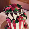 Mad Hatter Style Fondant Wedding Cake