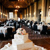 Classy white wedding cake
