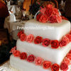 Elegant Square Tiered Wedding Cake