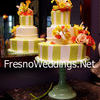 Fondant wedding cake, very colorful!