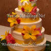 Richly Colored Buttercream Weddng Cake
