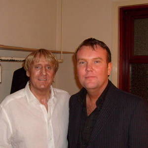 Joe and Dave, Easter 2008 in Joe's dressing room, woop, woop!