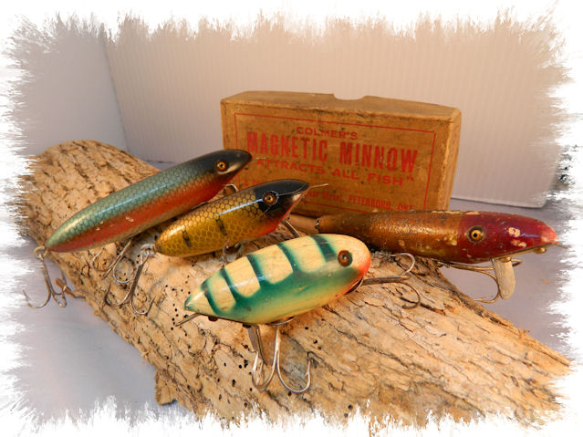 Vintage Wooden Fishing Lure -  Canada