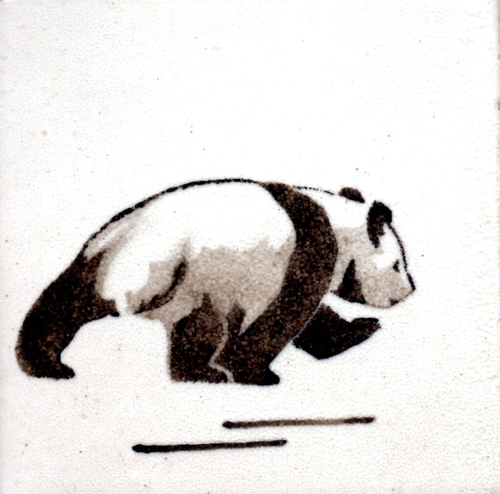 Panda - English porcelain tile - Bit of David Watts' childhood home